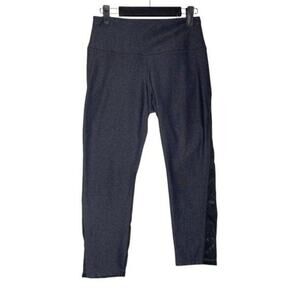 Zella Womens Leggings Size S Gray Mid Rise Capri Activewear Gym Wear Pull On